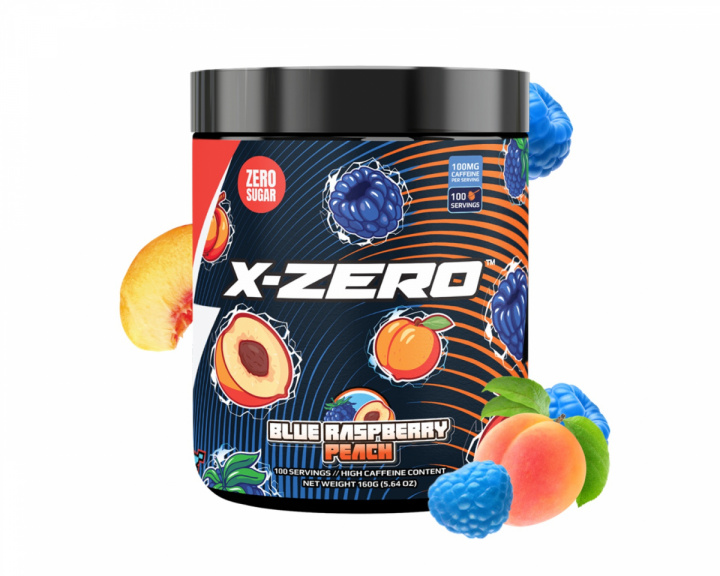 X-Gamer X-Zero Blue Raspberry Peach - 100 annosta