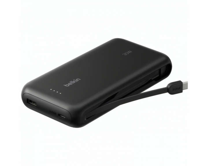  PD30W 20000 mAh -powerbankki integroituu kaapeliin