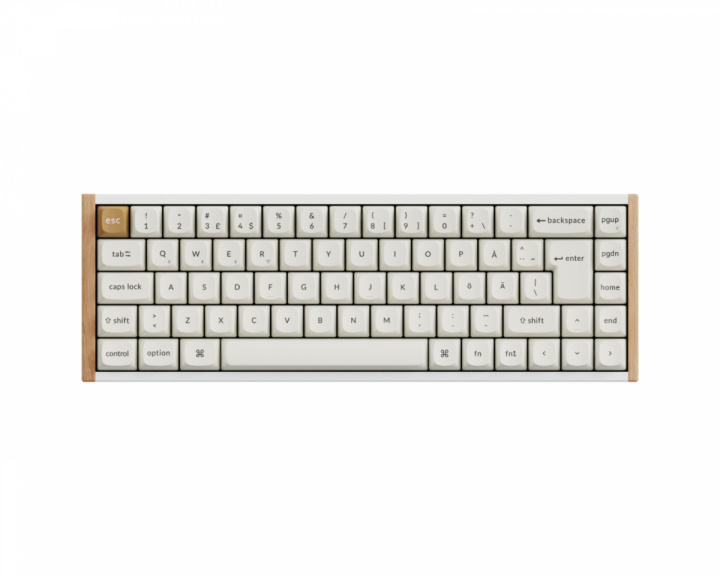  K6 HE SE Langaton QMK -näppäimistö [Gateron 2.0 Purple Magnetic Switch] - Wood White