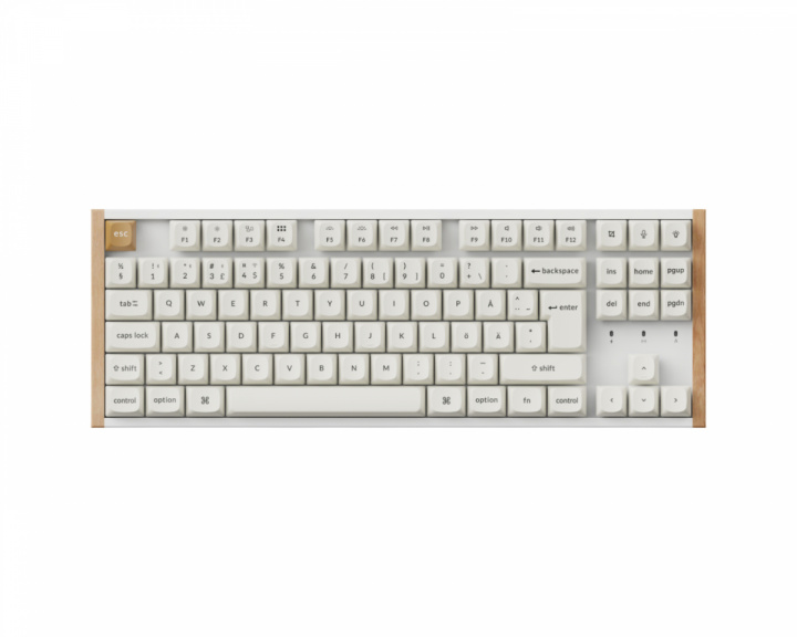 K8 HE SE Langaton QMK -näppäimistö [Gateron 2.0 Purple Magnetic Switch] - Wood White