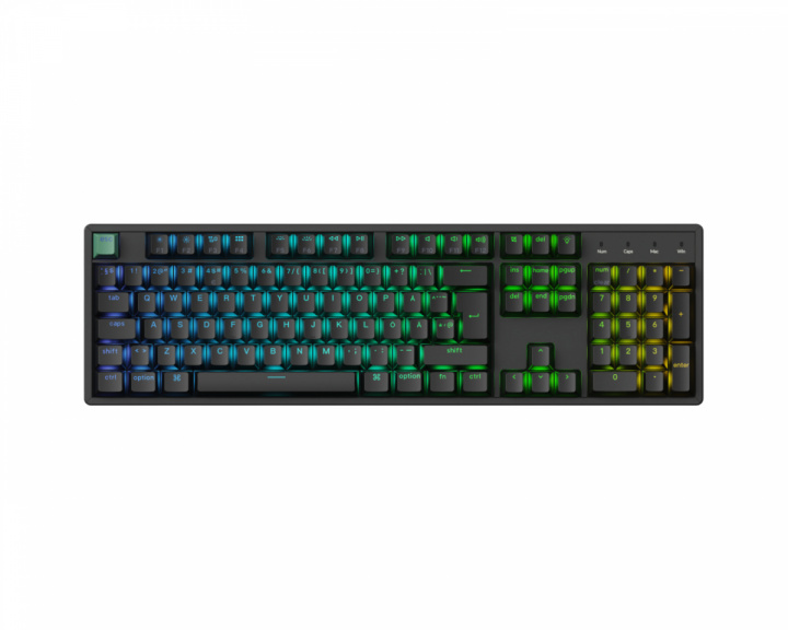  K10 HE Langaton QMK -näppäimistö [Gateron 2.0 Purple Magnetic Switch] - Musta