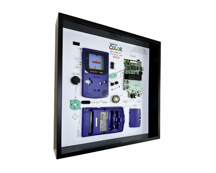 GRC Retro Art Nintendo Gameboy Color -konsolinäyttö - Purple