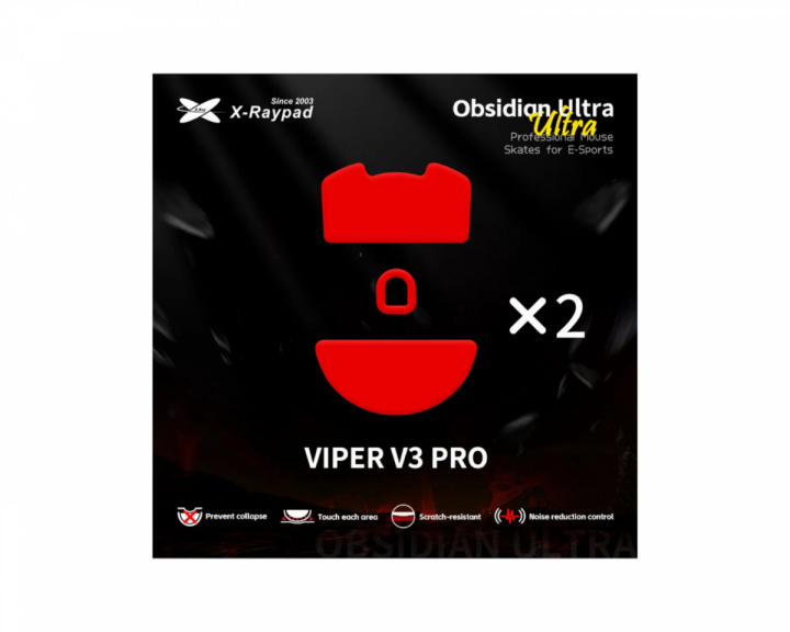 X-raypad Obsidian Ultra -luistimet Viper Razer Viper V3 Pro