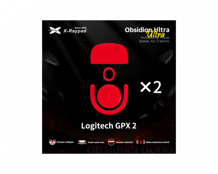 X-raypad Obsidian Ultra -skaidit Logitech GPX2
