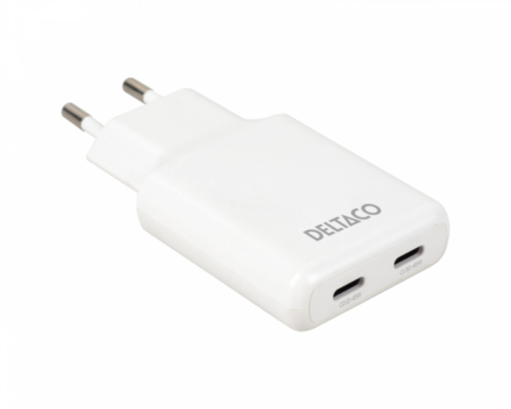  45W 2x USB-C -seinälaite - Slim White