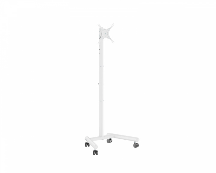  Kompakti TV-teline pyörillä 13”-50” - Valkoinen