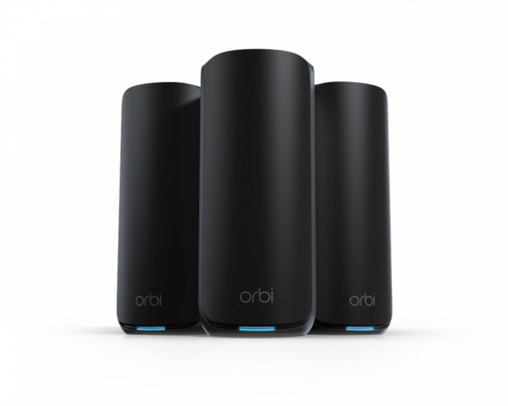  Orbi 870 Series Tri-Band WiFi 7 Mesh 3-Pack - Musta