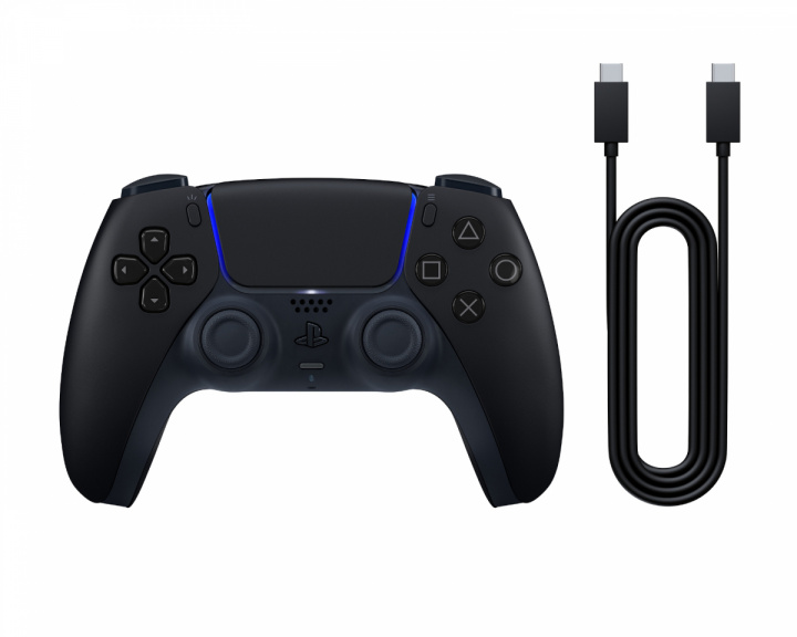 Sony Playstation 5 DualSense V3 Langaton + USB-kaapeli PC:lle - Midnight Black