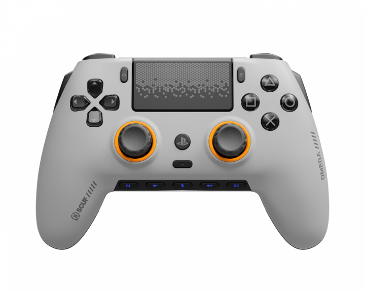 Scuf Omega Langaton TMR-ohjain PS5:lle ja PC:lle – Vaaleanharmaa