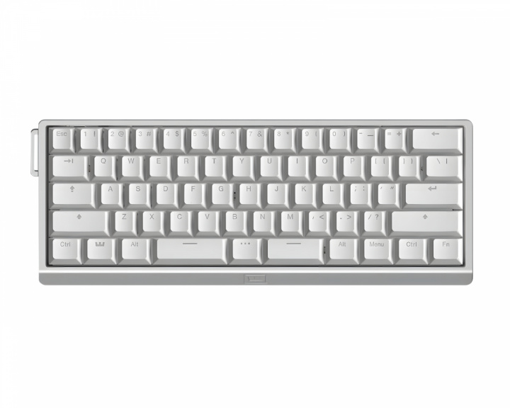  60HE V2 -näppäimistö - ANSI Split Spacebar - Silver Aluminum