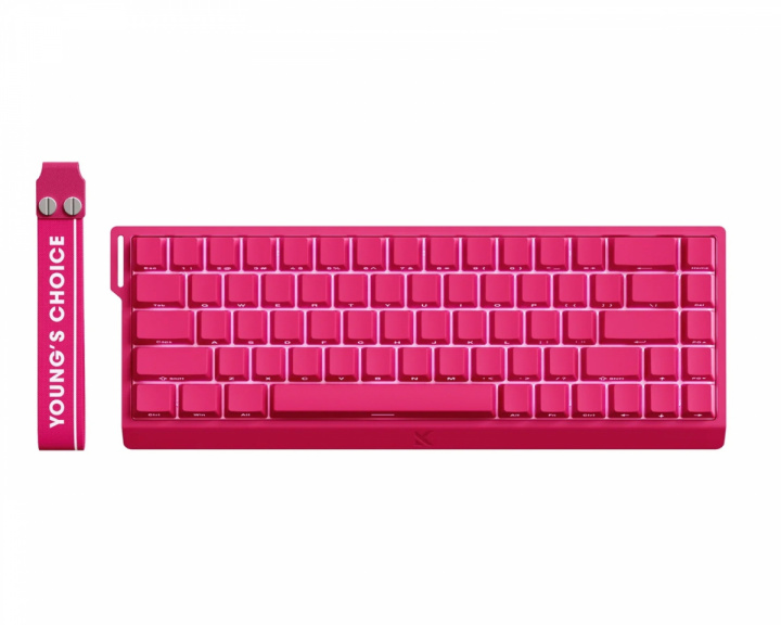  Ace 68 E-Sport ANSI Näppäimistö - Rose Red [Ice Rhino Magnetic]