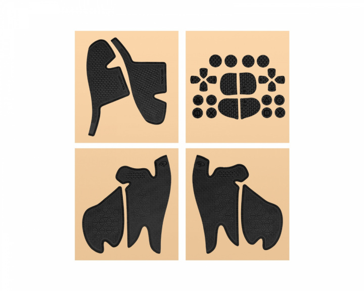  PS5 DualSense Edge - Controller Grip Tape - Ultra Version - Musta