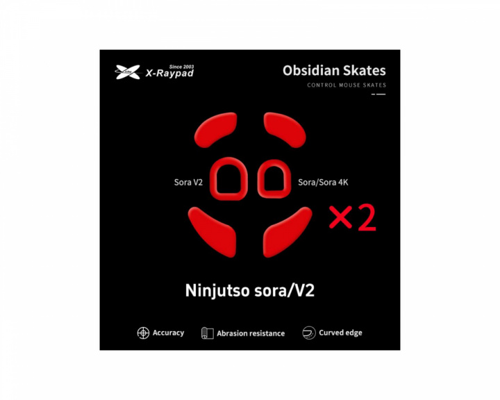 X-raypad Jade Mouse Skates for  Ninjutso Sora / 4K / Sora V2 varten