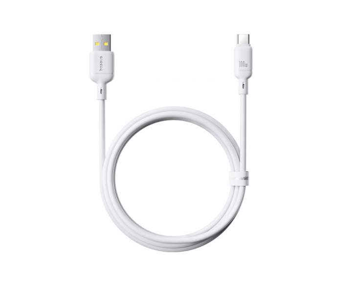  Silky Series Pikalataava Kaapeli USB - Type-C 100W - 1m - Valkoinen