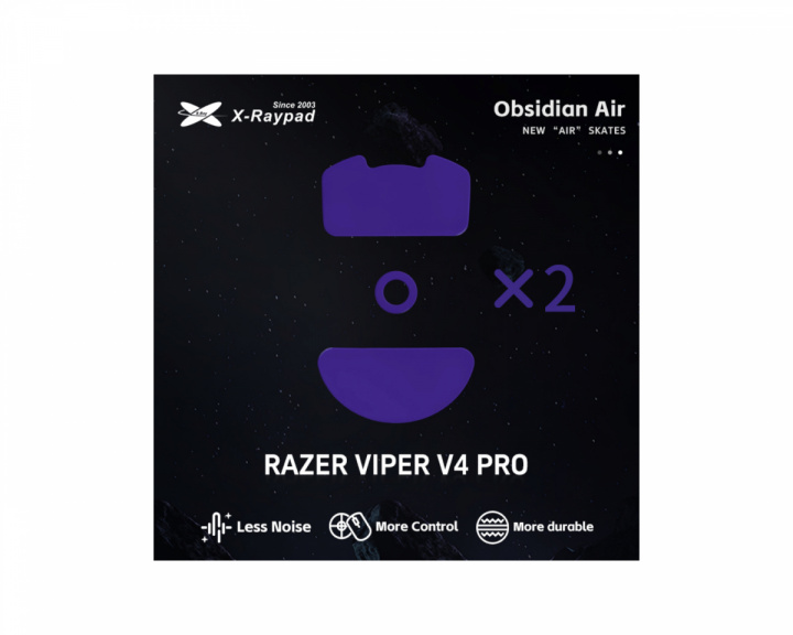 X-raypad Obsidian Air Mouse Skates Razer Viper V4 Pro