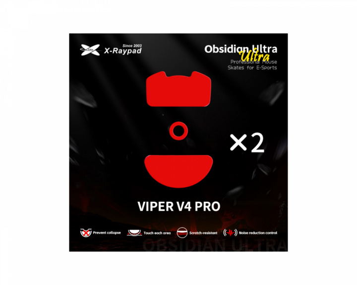X-raypad Obsidian Ultra -luistimet Viper Razer Viper V4 Pro
