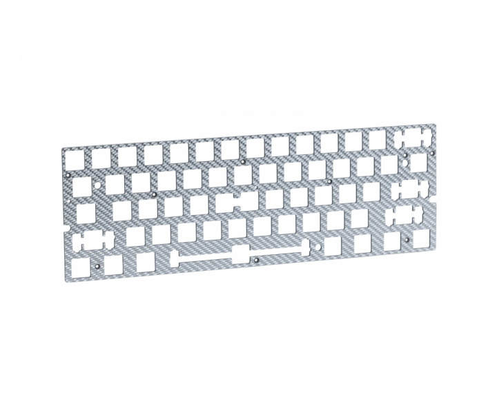  TOFU60 Redux V2 - Wooting Plate Carbon Fiber Silver