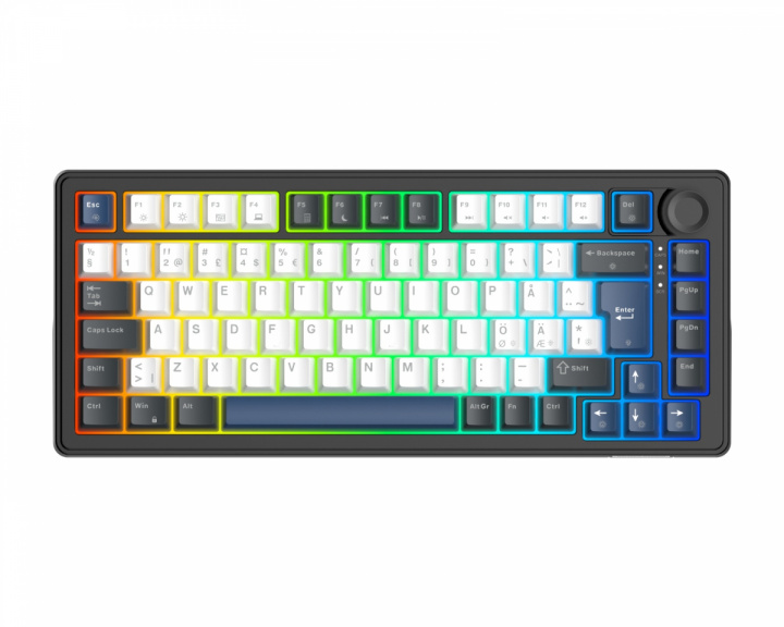  DK480 75% Gaming RGB Keyboard - Musta