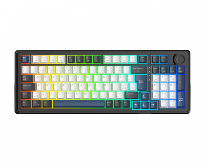  DK490 96% Gaming RGB Keyboard - Musta
