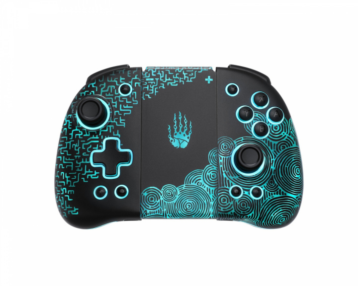  Luminous Langaton Joypad latauskahvalla Nintendo Switchille - Zonaite Black