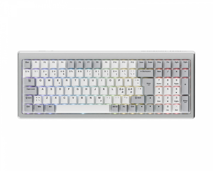  Ducky Cushion 98 - 98% RGB Langaton Pelinäppäimistö - Pohjoismainen ISO - [Shush Tactile]