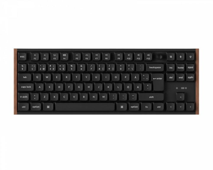  K1 Ultra SE 80% 8K Langaton Näppäimistö - Wood Black [Milk POM Brown]