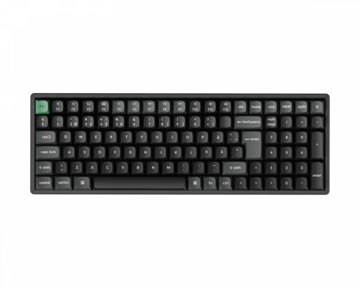  K4 Ultra 96% 8K Langaton Näppäimistö - Musta [Keychron Apex Brown]
