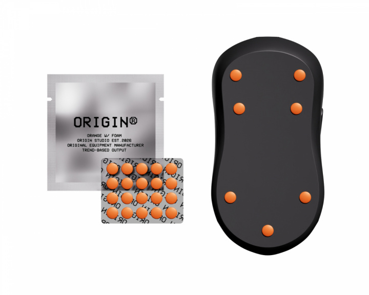  Origin Orange Universal PTFE Mouse Dots - 20 kpl