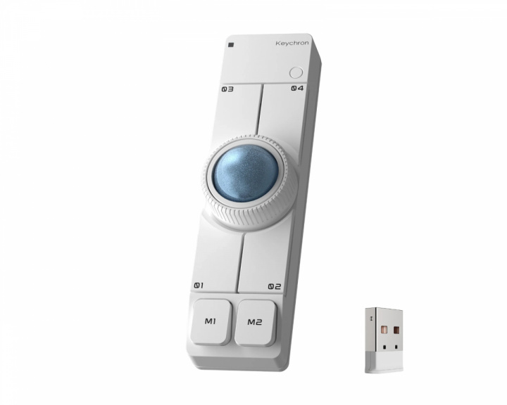  Nape Pro Wireless Trackball Mouse - Valkoinen