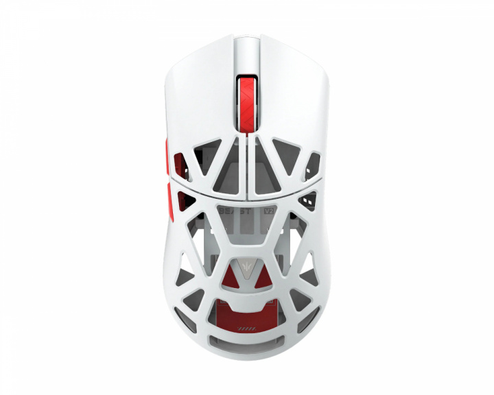 WLMouse Beast X Mini V2 Langaton Pelihiiri - Valkoinen/Punainen