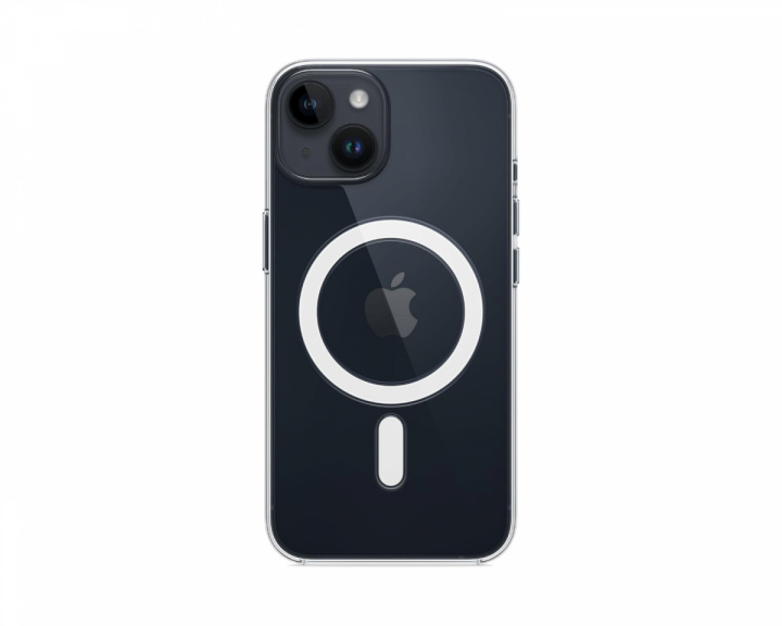  iPhone 14 Silikonikuori MagSafella - Läpinäkyvä