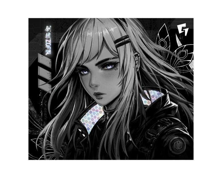 GLSSWRKS Iridescent Zofia Glass Mousepad - Limited Edition