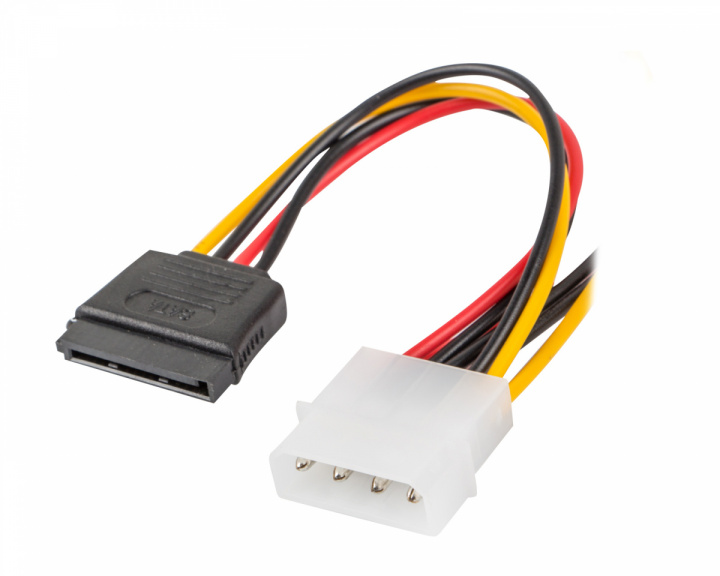 Lanberg Molex (Uros) -> 2X SATA (Naaros) Kaapeli 15cm