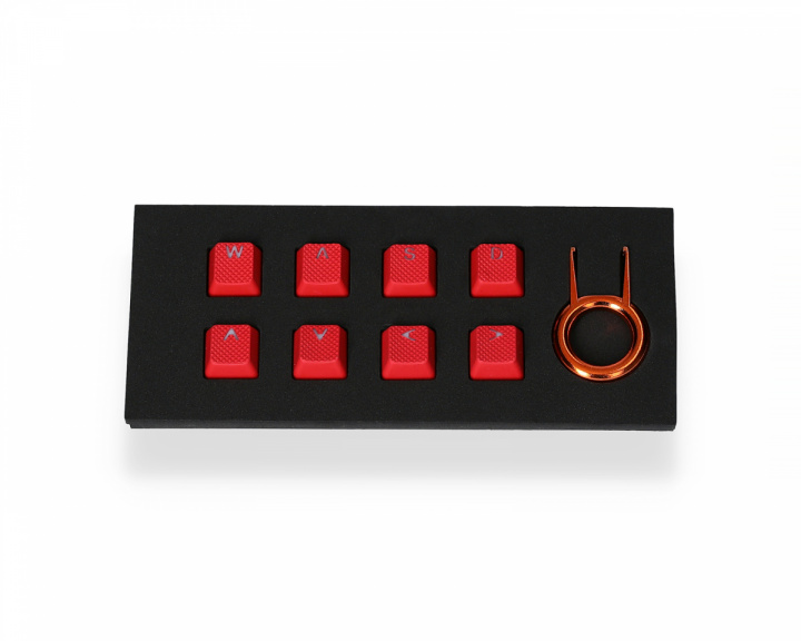 Tai-Hao 8-Key Rubber Double-shot Backlit Keycap Set - Punainen