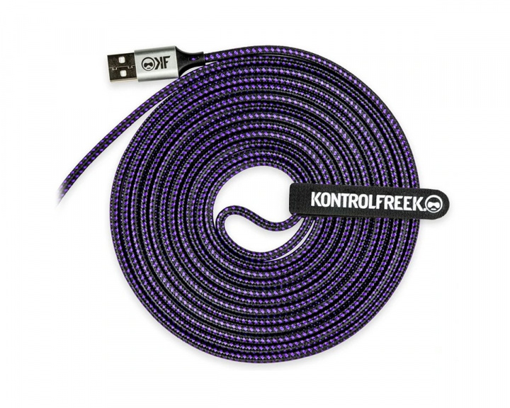 KontrolFreek Gaming USB-kaapeli - Violetti/Musta (DEMO)