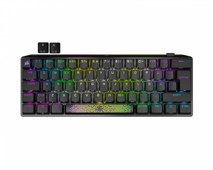 Corsair K70 Pro Mini Wireless RGB Hotswap Langaton Pelinäppäimistö [MX Red] - Musta (DEMO)