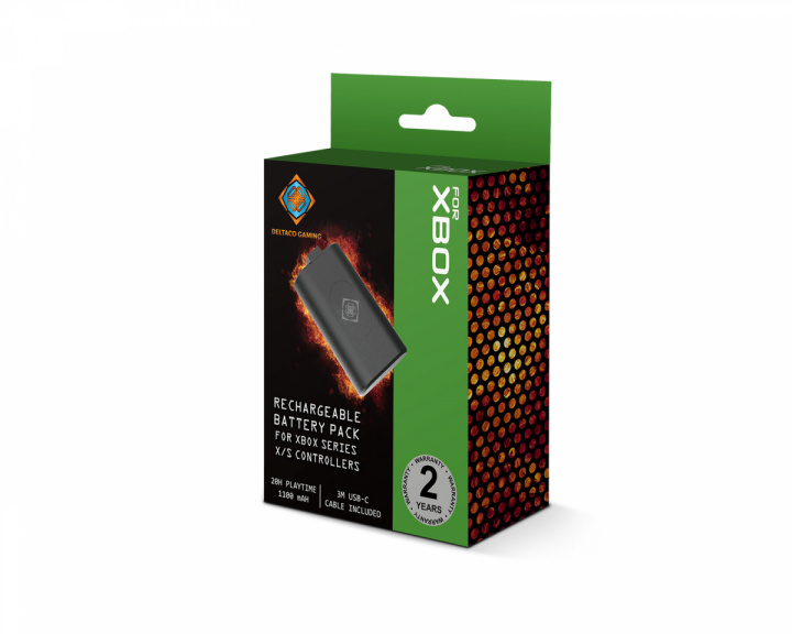 Deltaco Gaming Rechargeable Battery Pack for Xbox Controller - Musta akkupaketti (DEMO)