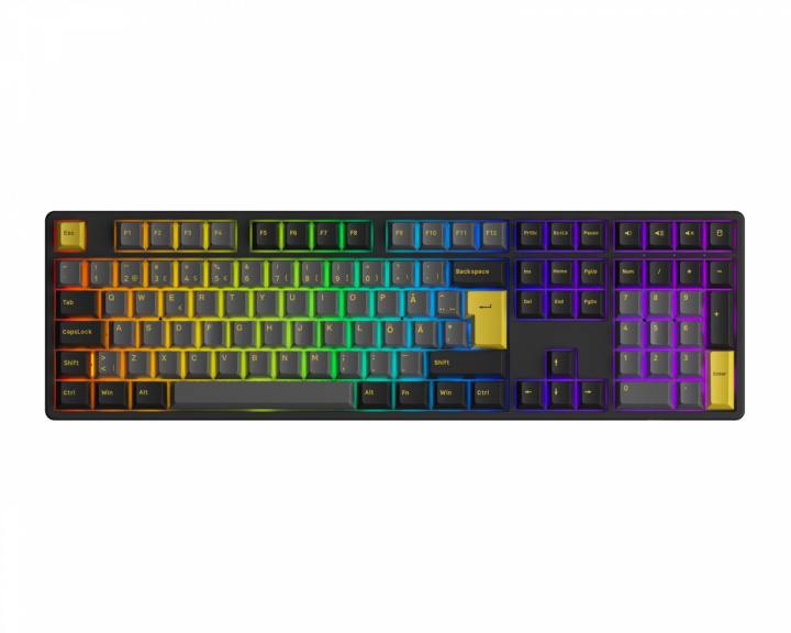Akko 5108B Black/Gold [Akko CS Jelly Blue] - Langaton Pelinäppäimistö (DEMO)