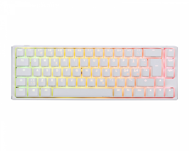 Ducky ONE 3 SF Pure White RGB Hotswap Pelinäppäimistö [MX Blue] (DEMO)