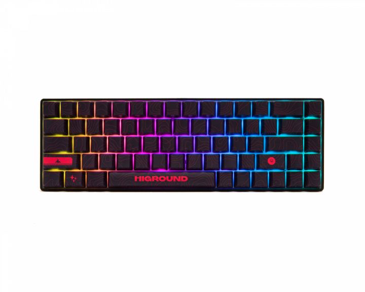 Higround LAVAROCK Base 65 Hotswap Gaming Näppäimistö - ANSI [White Flame] (DEMO)