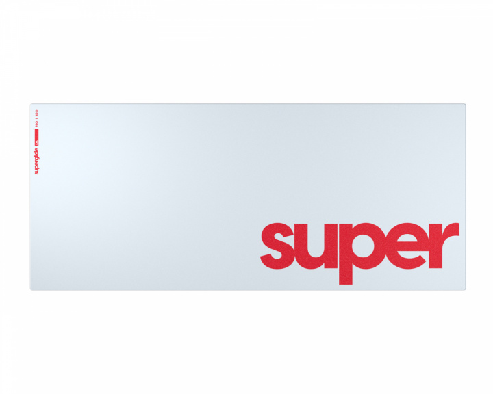 Superglide Lasinen Hiirimatto - Supersize - XXL - Valkoinen (DEMO)