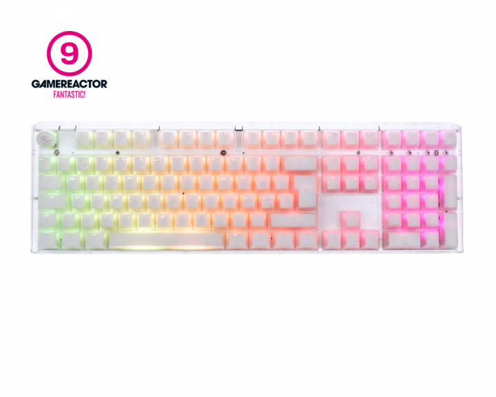 Ducky ONE 3 Aura White RGB Hotswap Näppäimistö [MX Silent Red] (DEMO)