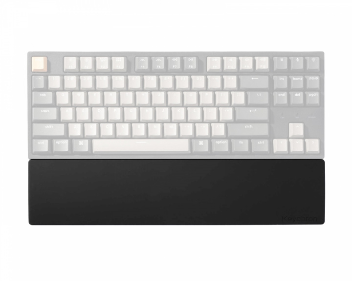 Keychron Silikoni Palm Rest K8/K8 Pro/C1/C1 Pro - Musta Rannetukeen (DEMO)