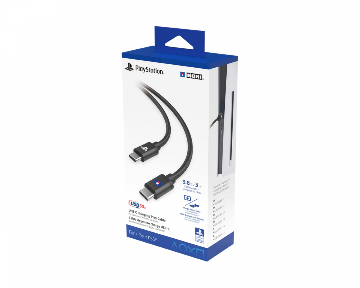 Hori USB Charging Play Cable PlayStation 5 - USB-C - USB-C kaapeli DualSense - 3m (DEMO)