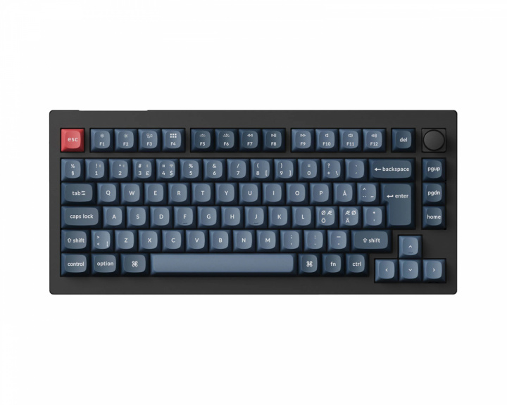 Keychron V1 Max 75% QMK RGB Hotswap Langaton Näppäimistö [Gateron Jupiter Brown] - ISO (DEMO)