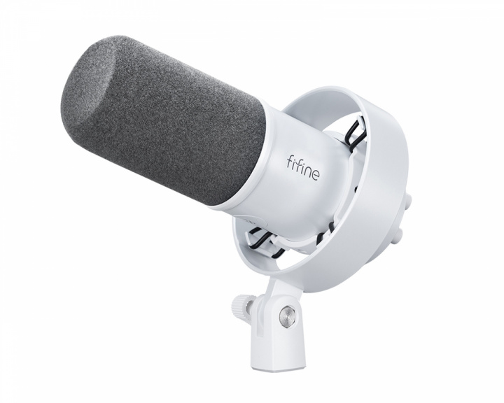 Fifine K688 USB / XLR Mikrofoni - dynaaminen mikrofoni - Valkoinen (DEMO)