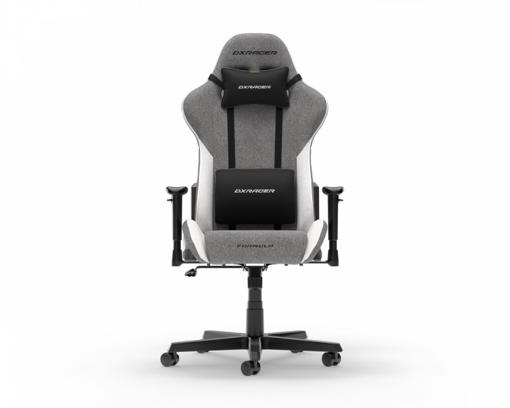DXRacer FORMULA L Harmaa & Valkoinen Kangas (DEMO)