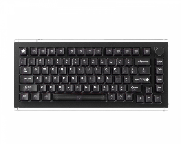 DrunkDeer A75 Master - Hall Effect Gaming Tastatur ANSI – Obsidian Black [TTC POM] (DEMO)