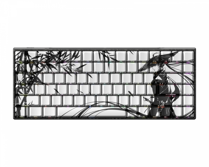 WLMouse YING75 HE Forged Carbon Fiber Näppäimistö - Valkoinen [Gateron Nightfall] (DEMO)