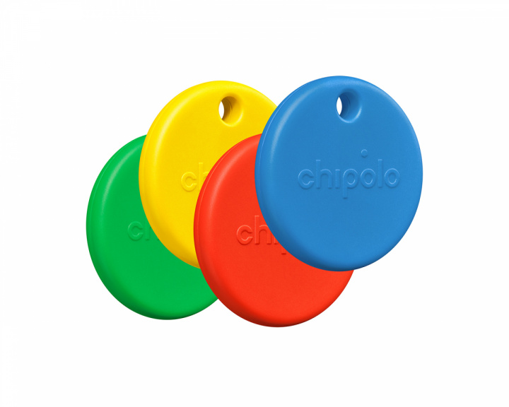 Chipolo POP 4-pack - Item Finder - Punainen/Sininen/Keltainen/Vihreä (DEMO)